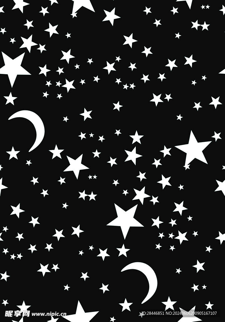 数码印花 矢量图  星空