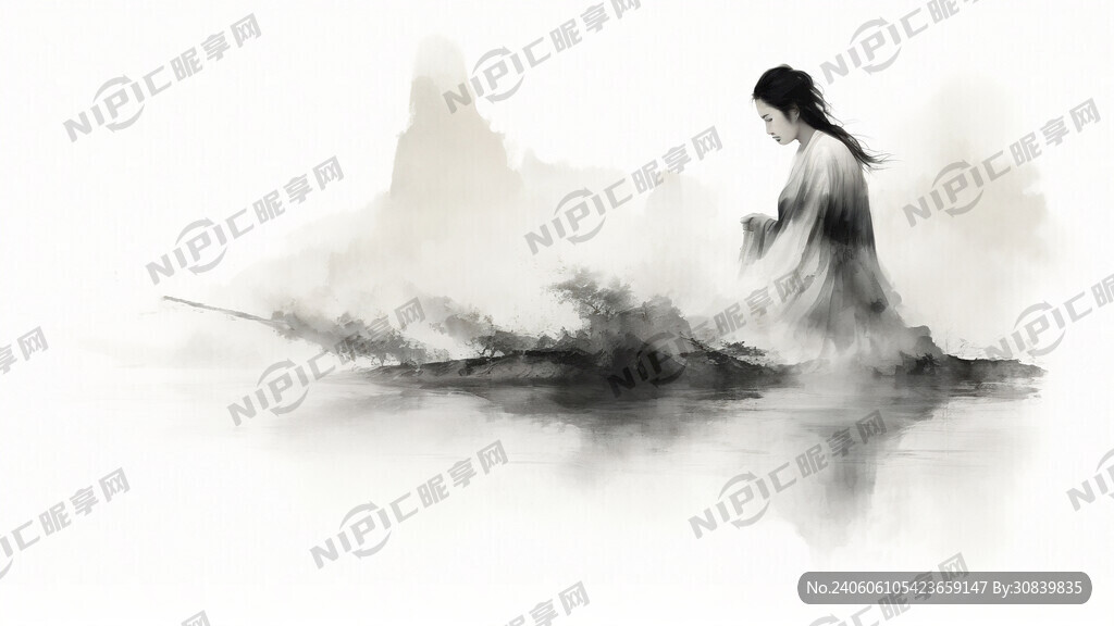 水墨画 免抠图