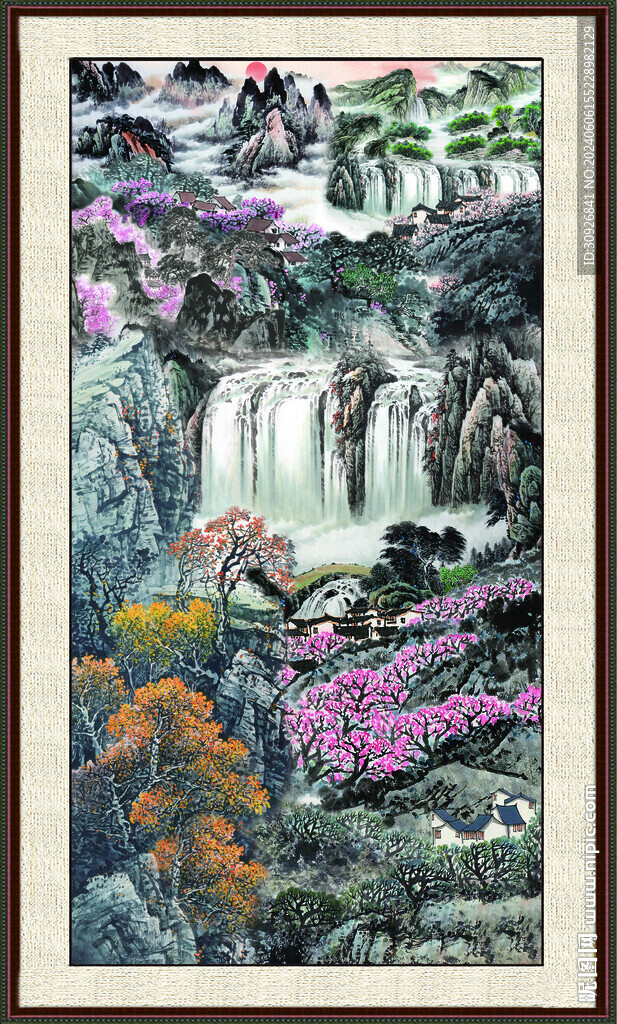 巨幅山水画 