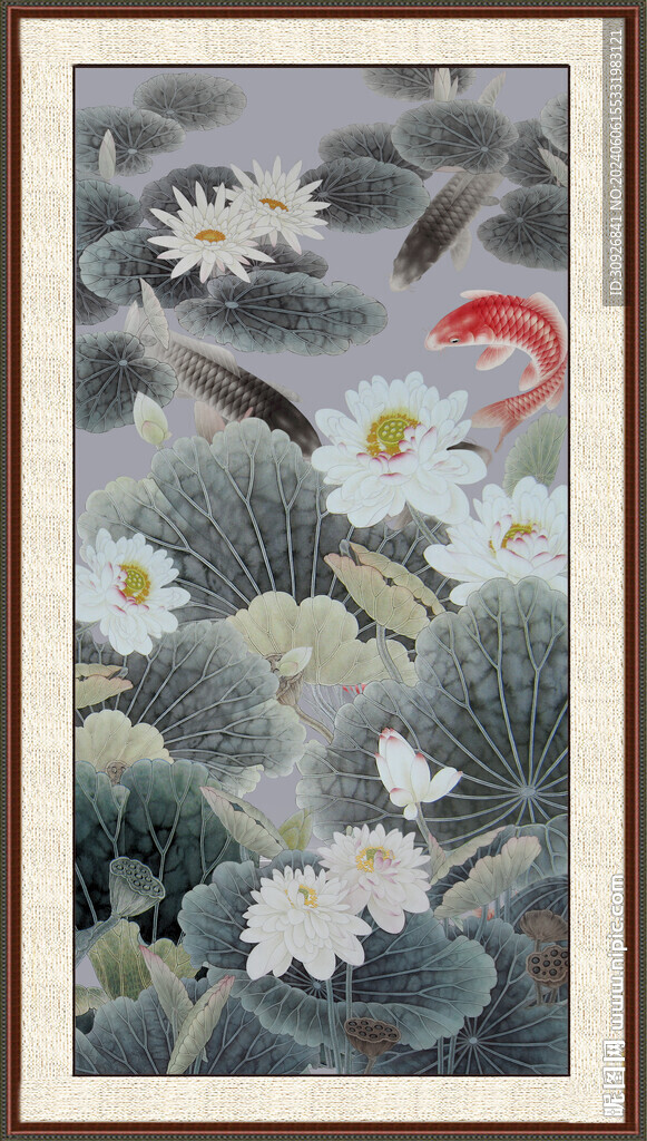 水墨荷花