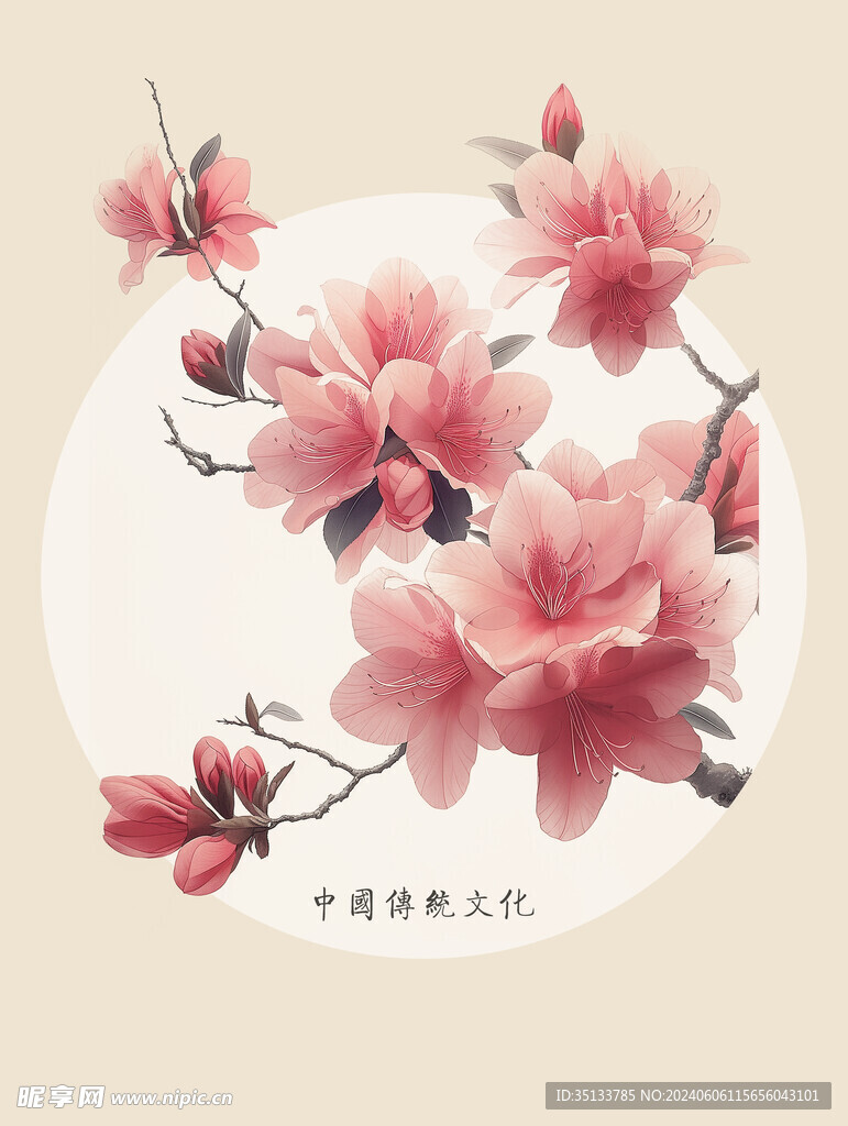 古典花素材