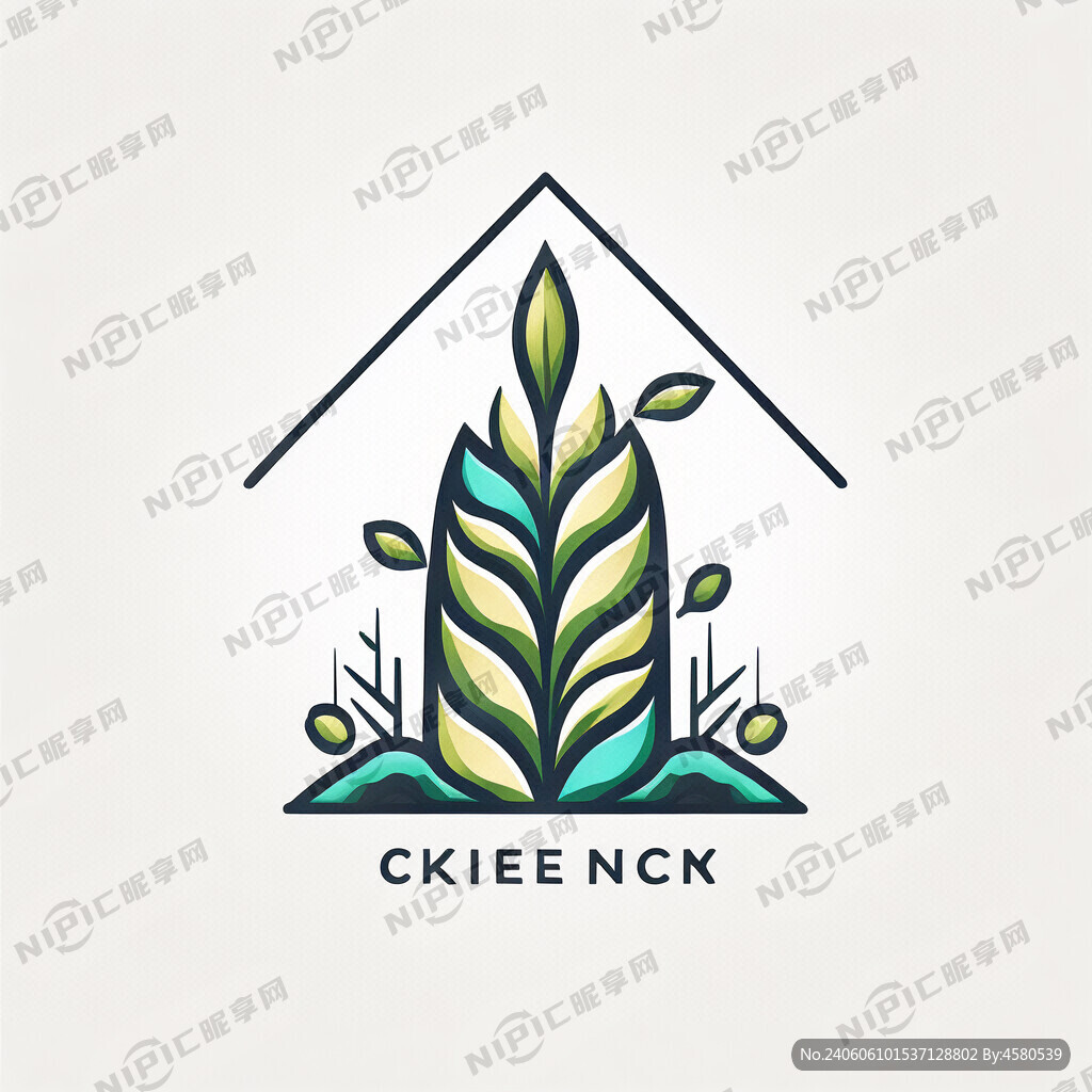 化肥企业标志 抽象几何图形