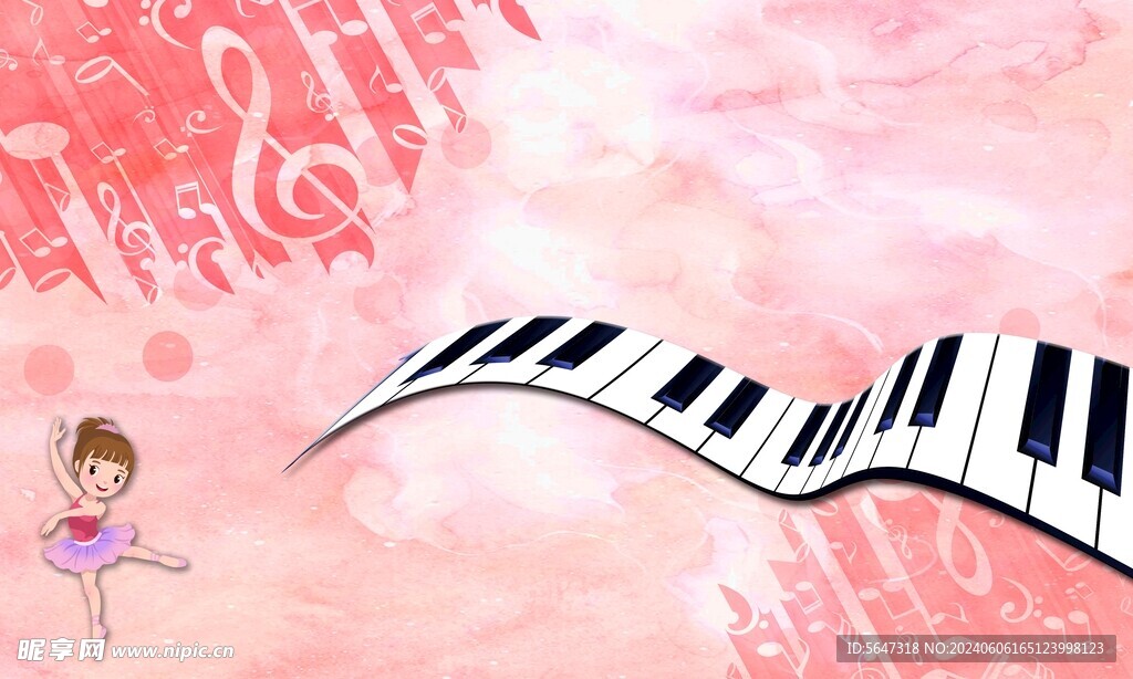 音乐背景画
