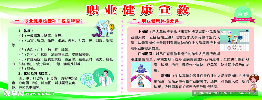 职业病宣传栏