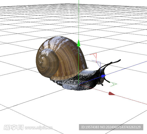 C4D模型 蜗牛