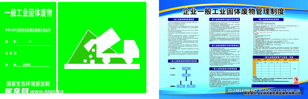 企业工业固体废物管理制度