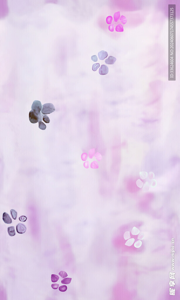 乱花  效果 扎染