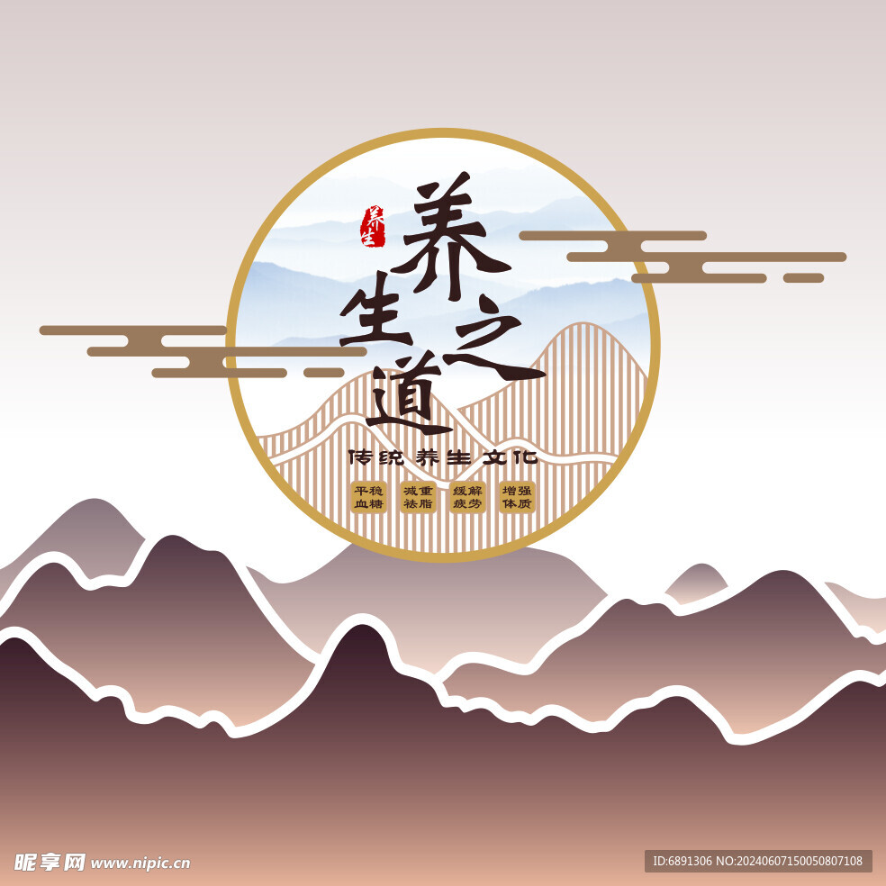 养生之道文化墙