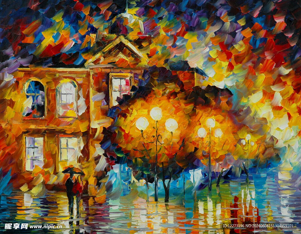 彩色油画           
