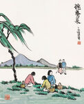 丰子恺国画          