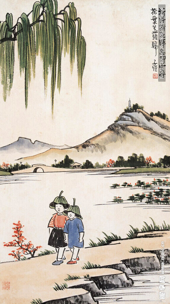 丰子恺国画          