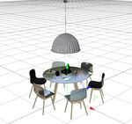 C4D模型 餐桌