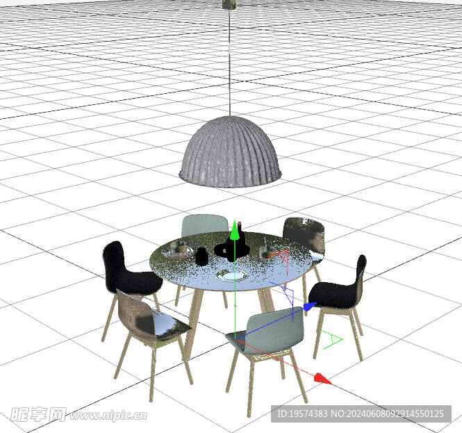C4D模型 餐桌
