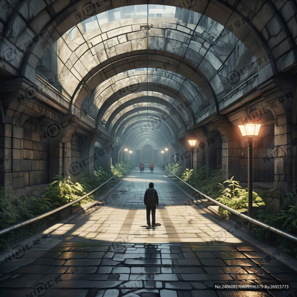 地下通道 十字路