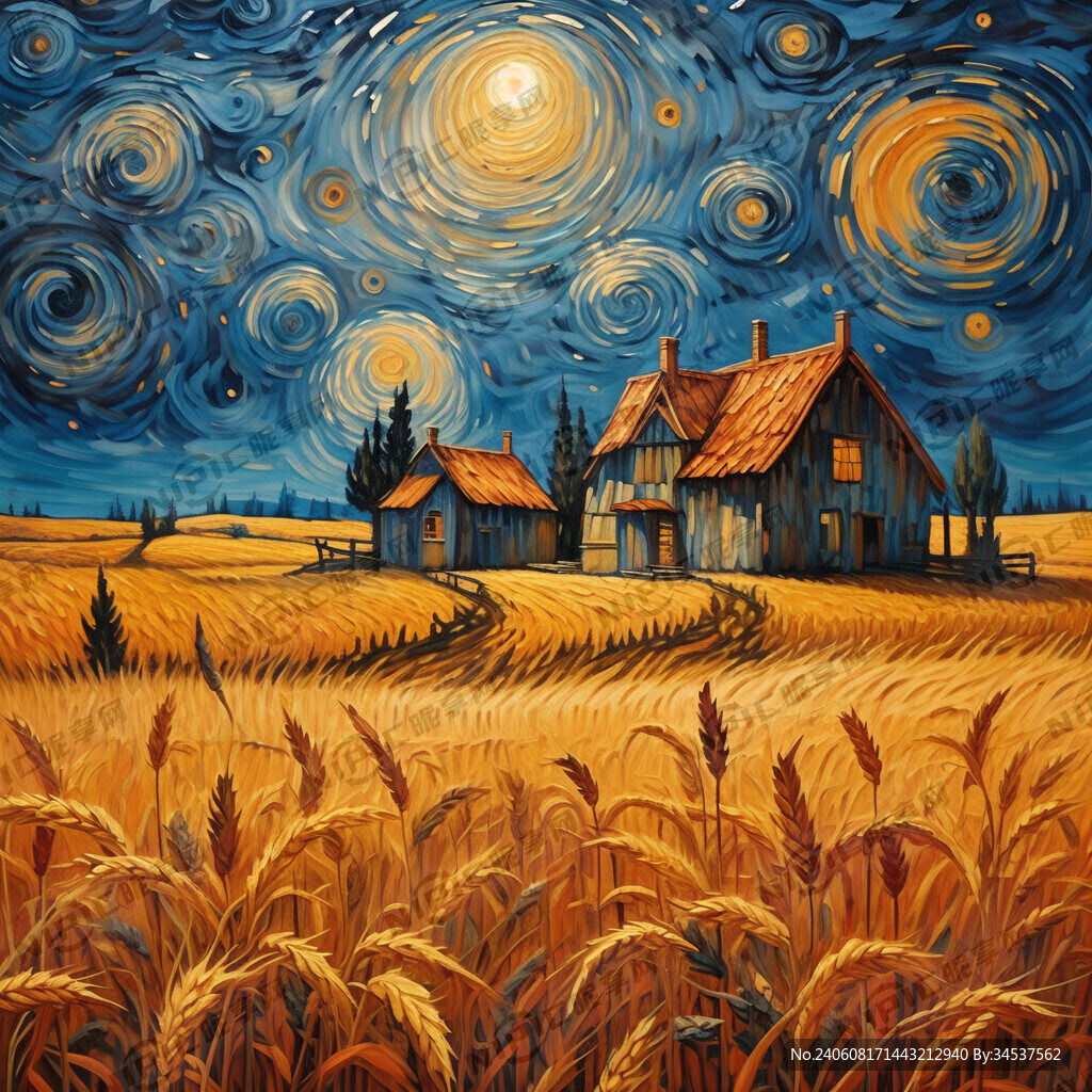 金色麦田与小红房