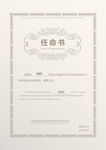 聘书 任命书