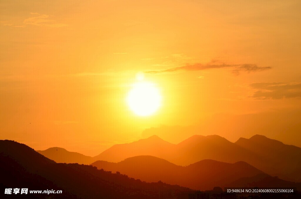 夕阳下山