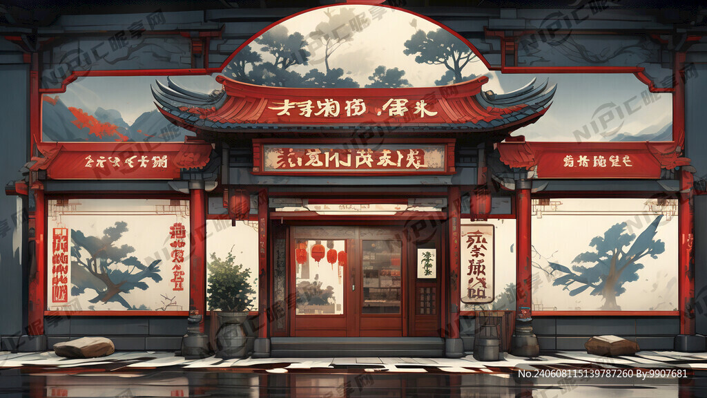 店面招牌 大字 侠客江湖 小字