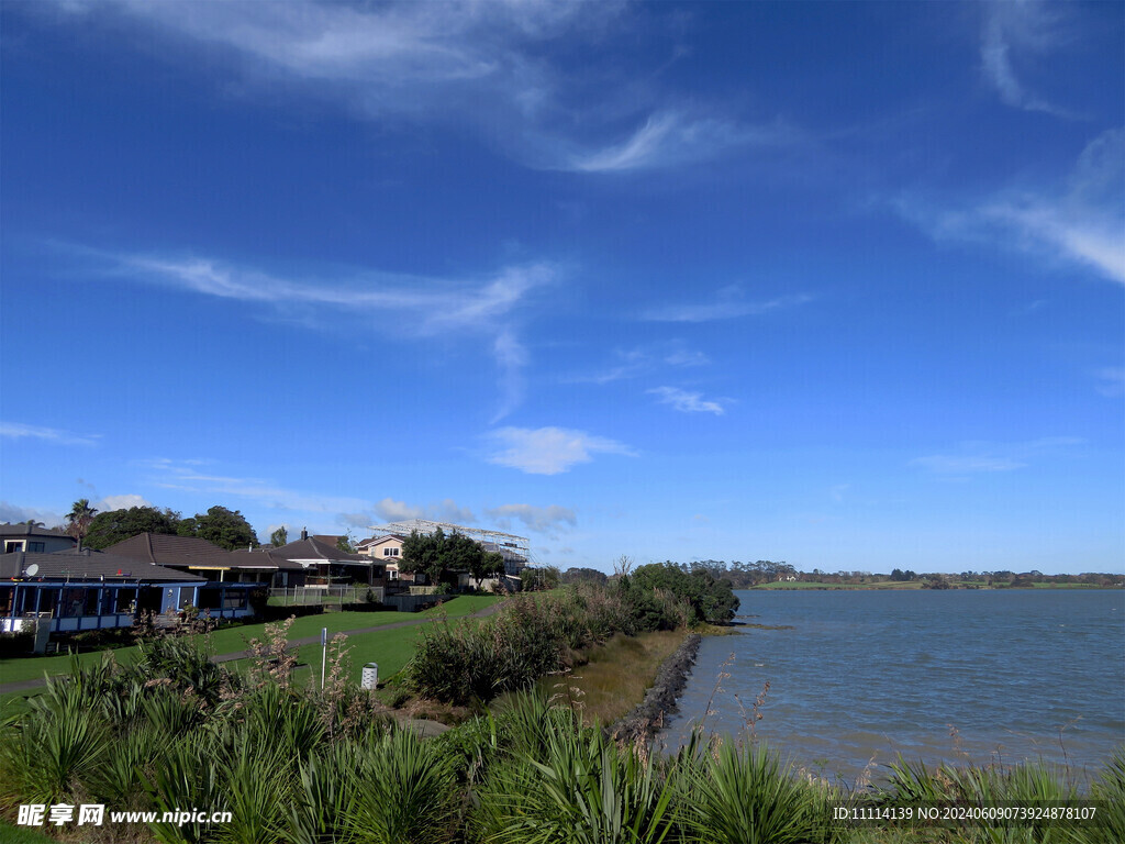 奥克兰海滨小镇风景