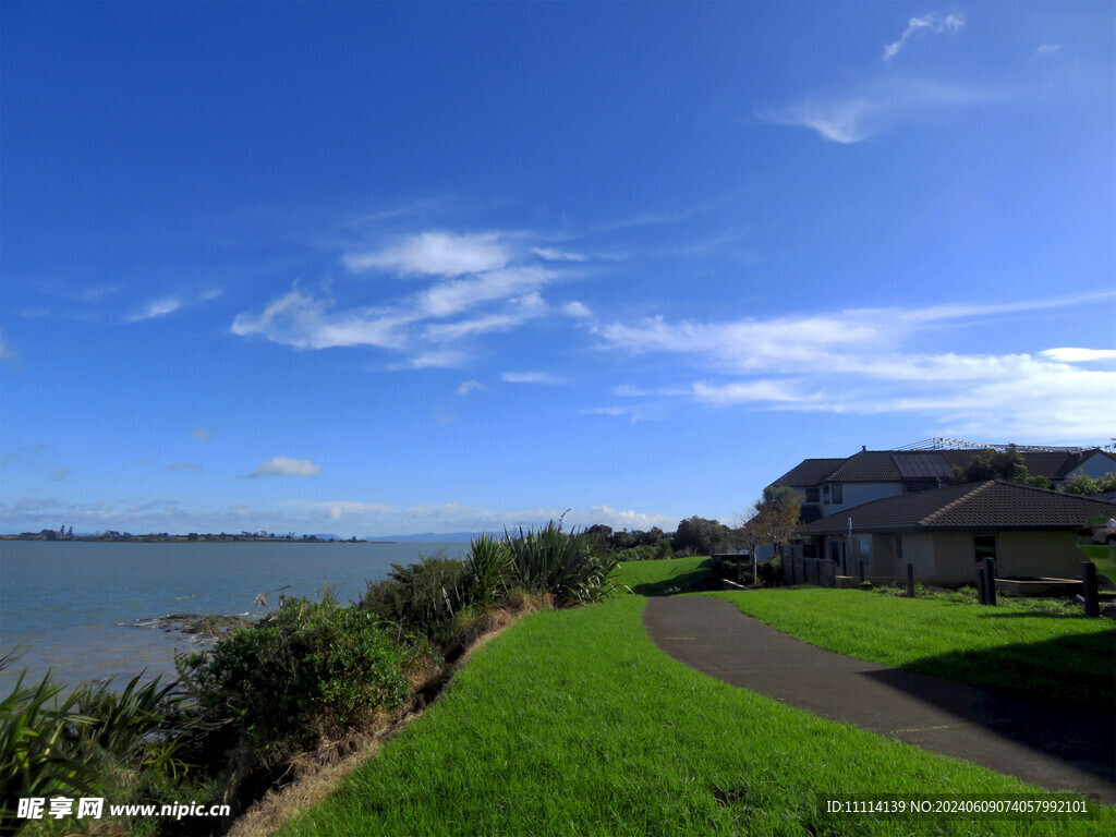 奥克兰海边小镇风景