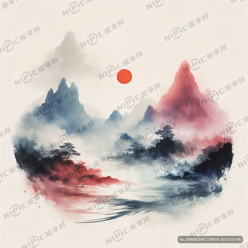抽象概念的 云雾缭绕的