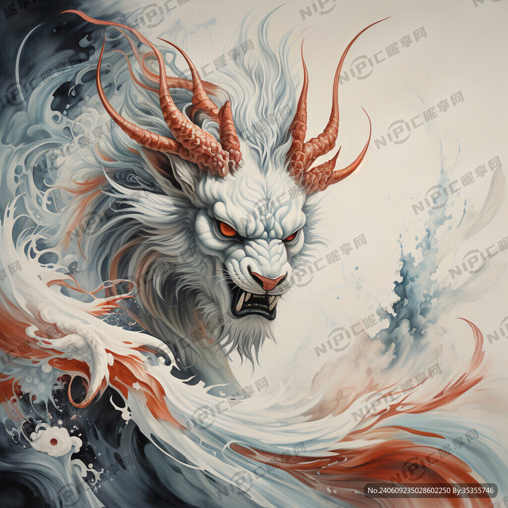 带点山海经神兽神话元素的。色彩