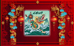 中式背景墙  