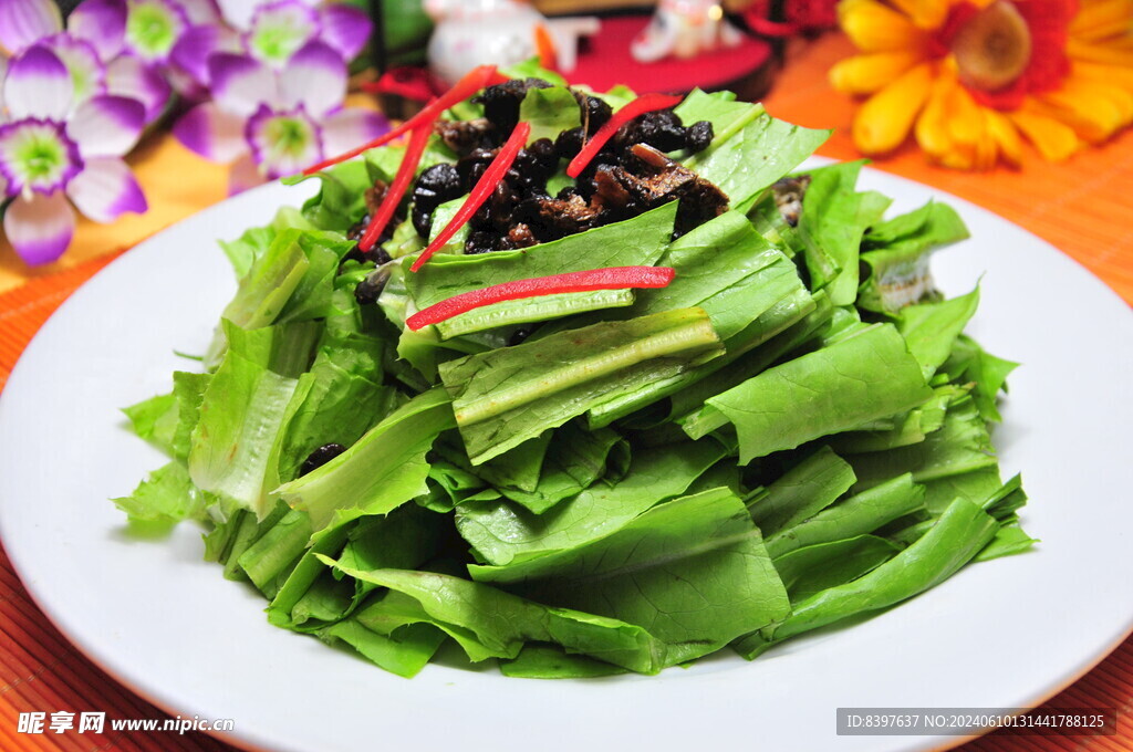 豉鱼油麦菜