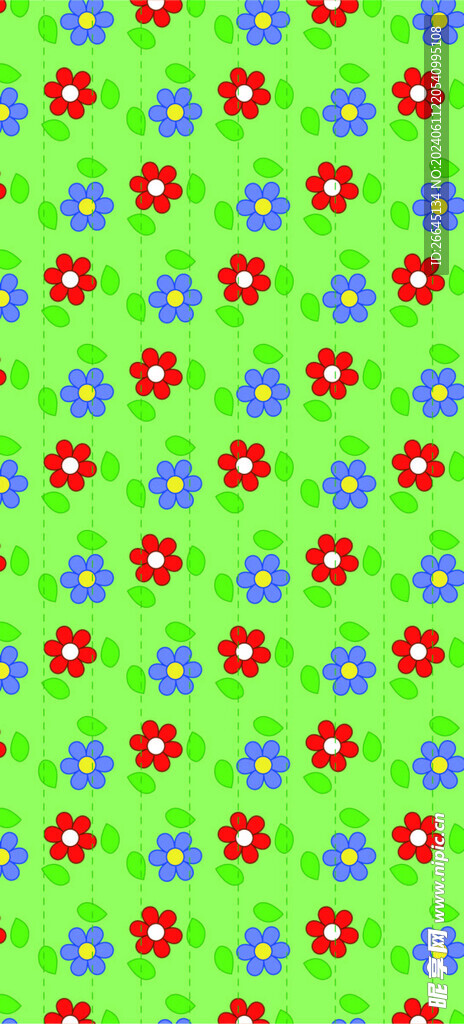 绿色底花纹