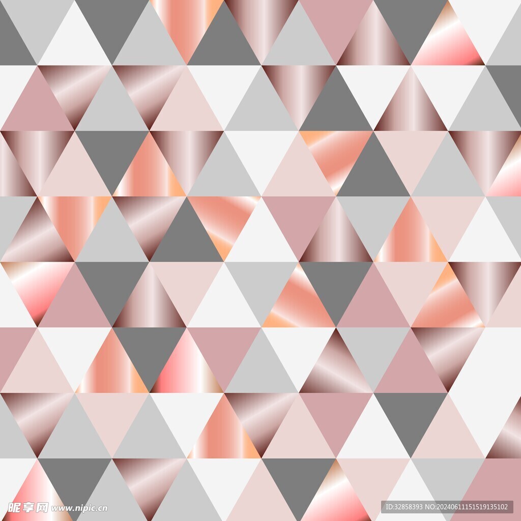 三角形平铺抽象造型