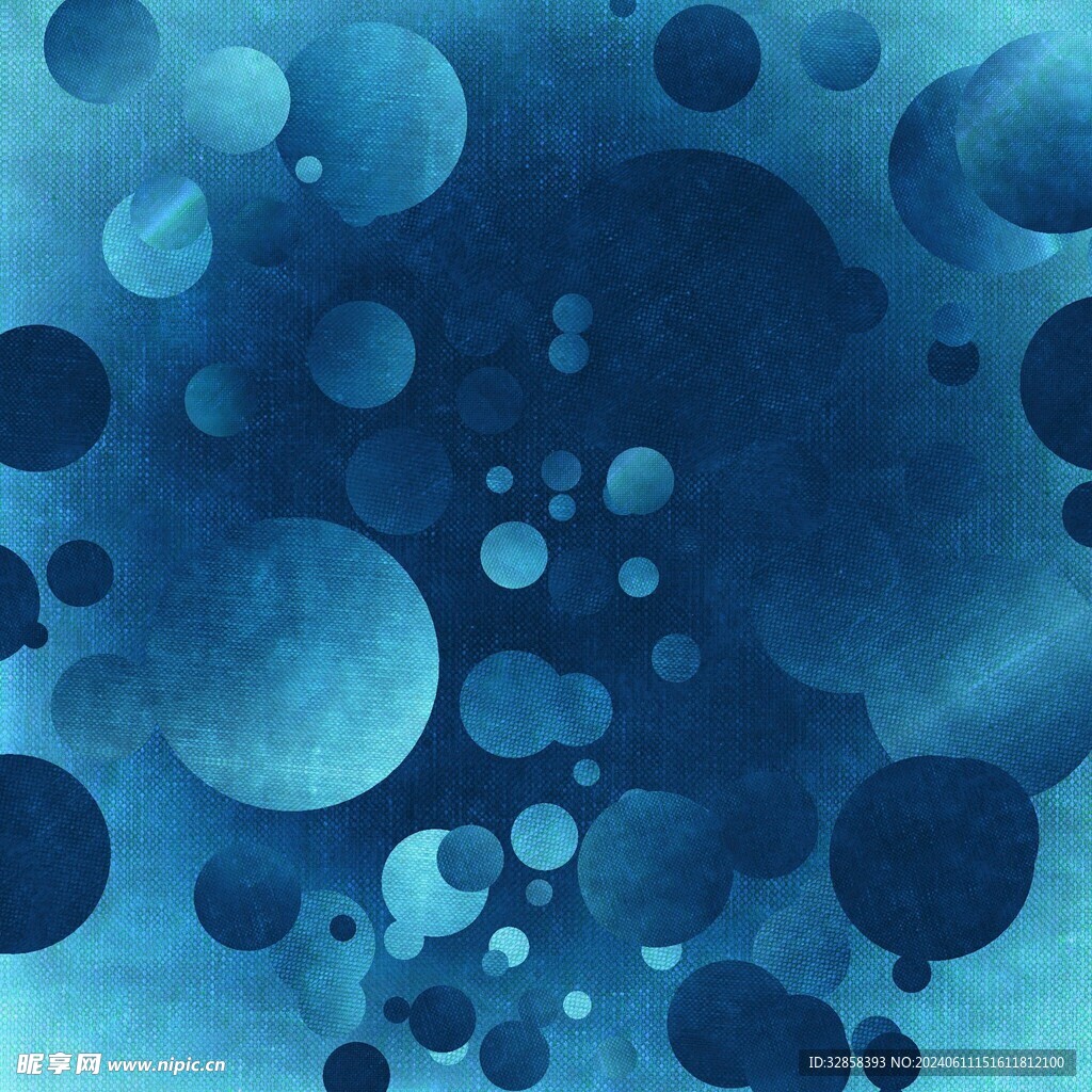 蓝色球体叠加抽象纹理