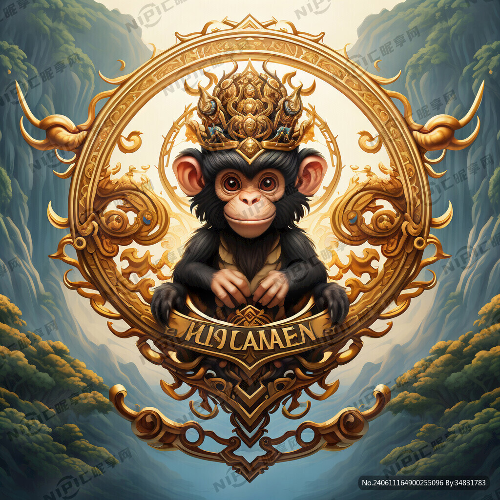 海南鑫猴旅游开发公司 牌匾 猴