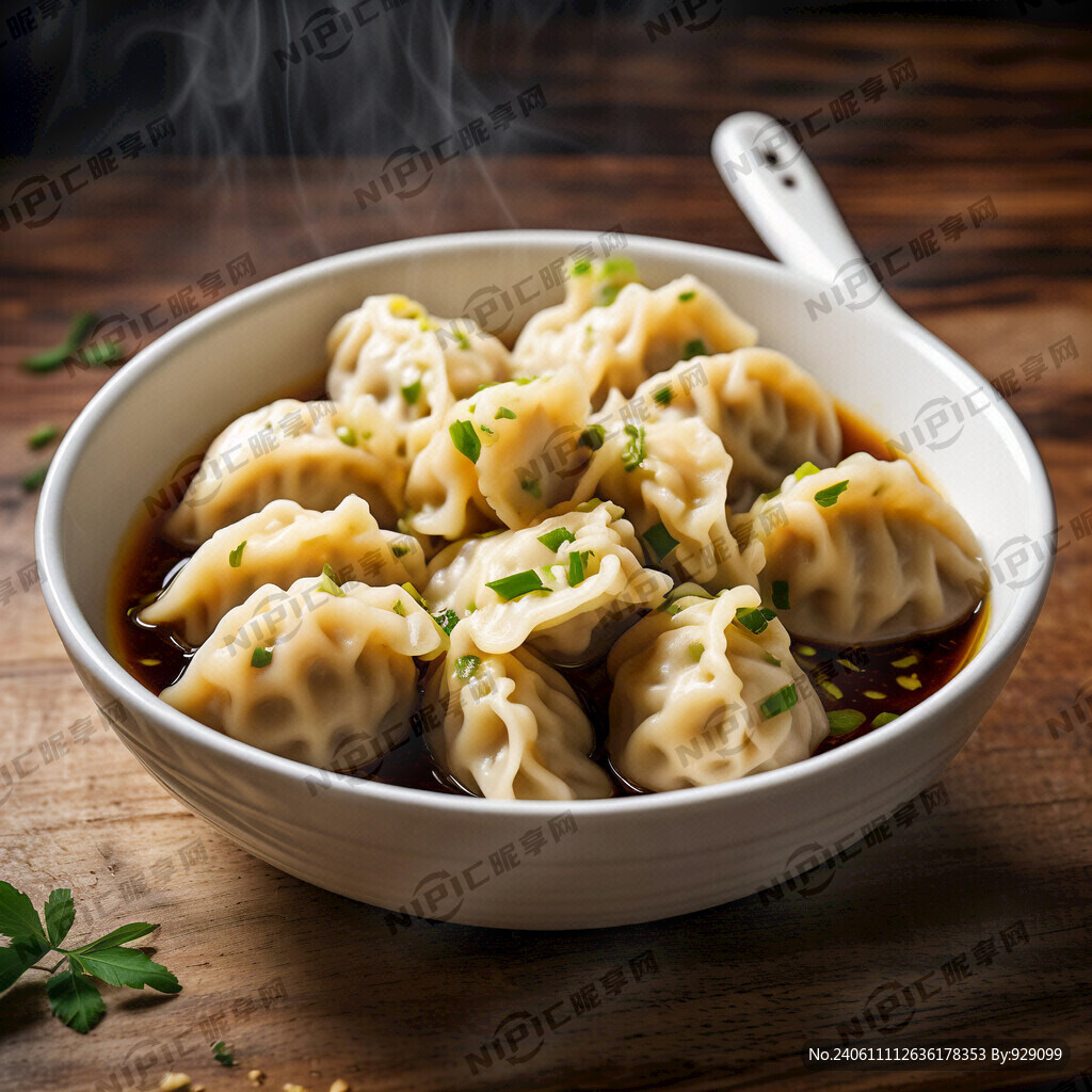 水煮玉米饺子 白碗装 特写