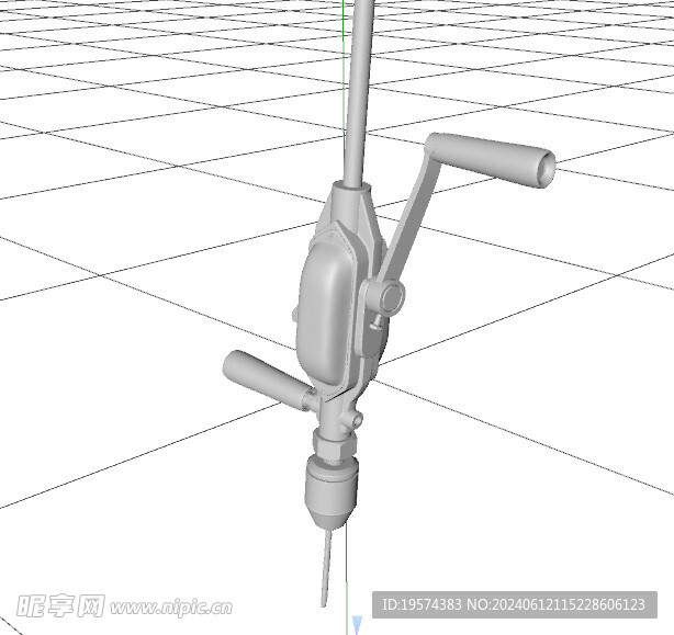 C4D模型 电钻