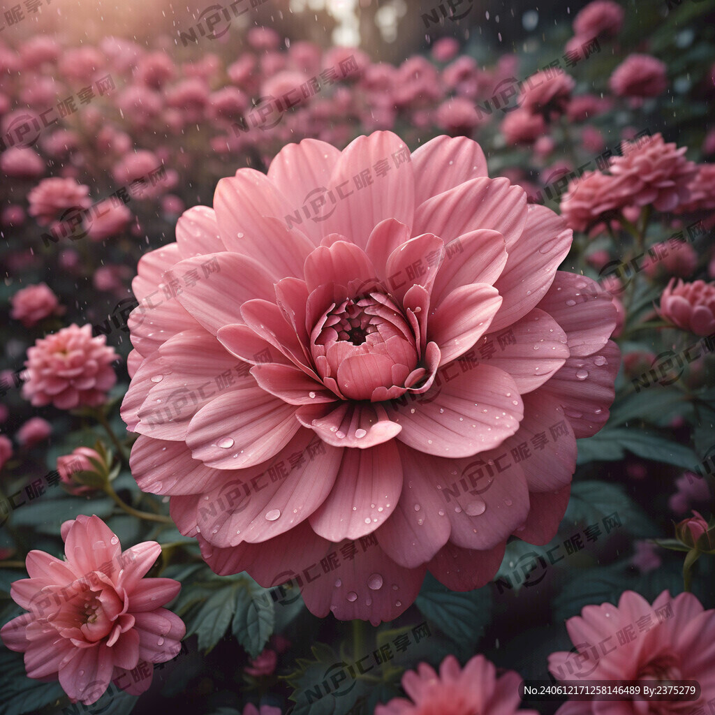 粉色的花 上边有英文歌名