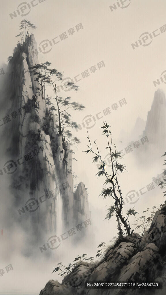 大山 竹笋 写意 意境 高雅