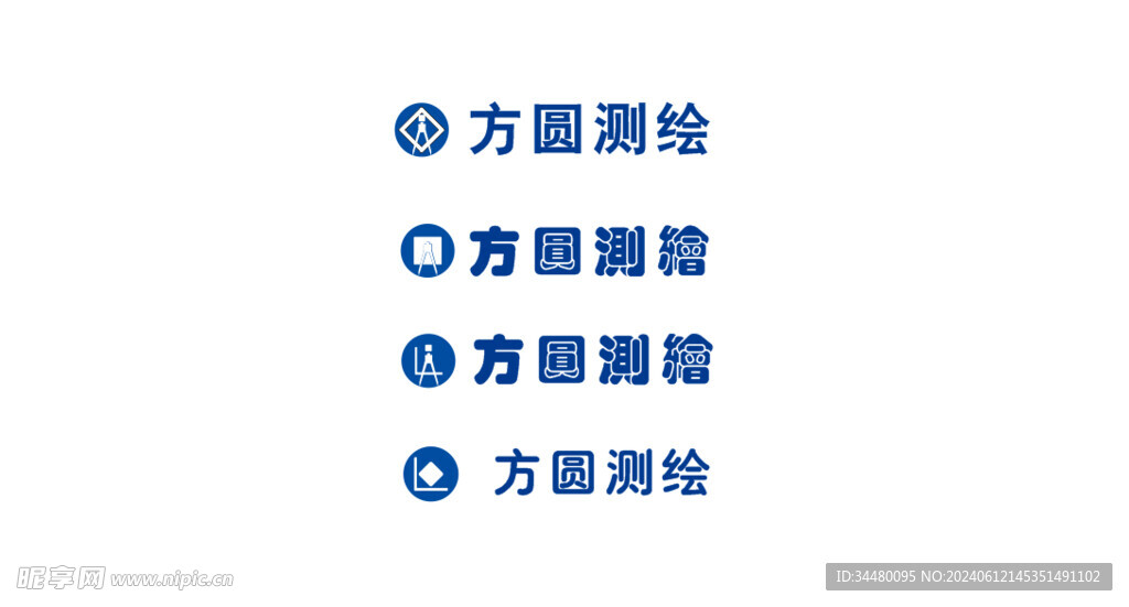 方圆测绘logo 