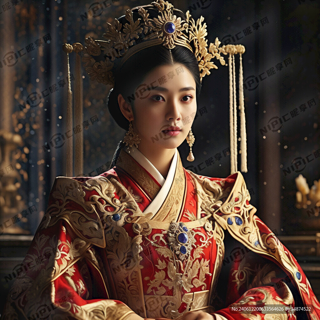皇后女王 正面 古装 高质量