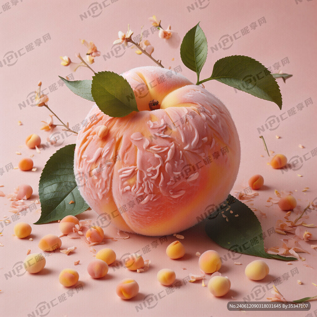 桃子拍照打卡造型