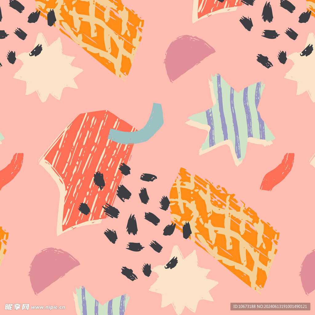  切割拼贴图案背景