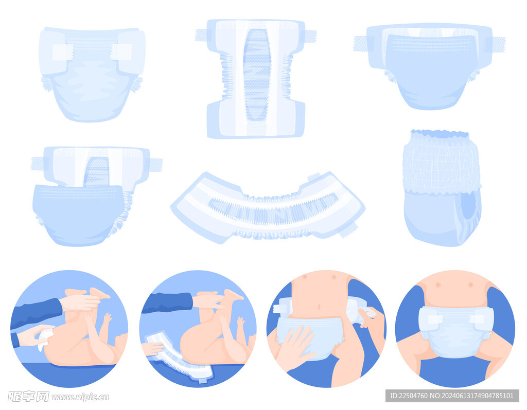 纸尿裤模型