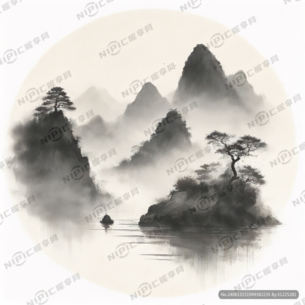 水墨山水 念菇八珍汤