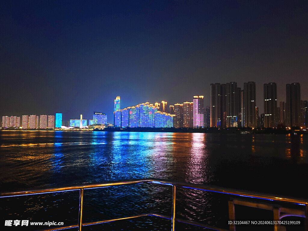 夜景长沙旅游拍摄