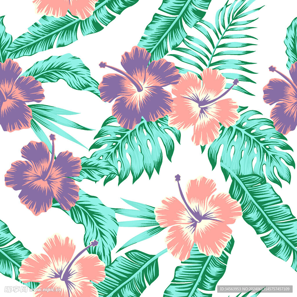 热带植物 叶子 花