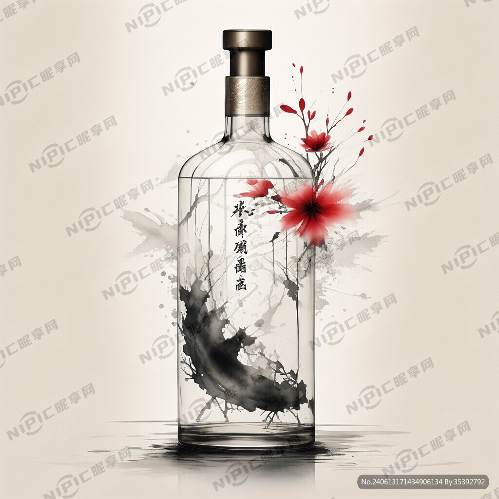 中国风  意境 酒包装