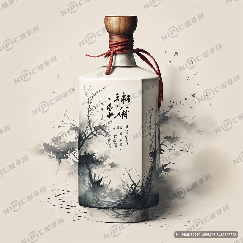 中国风 意境 酒盒包装