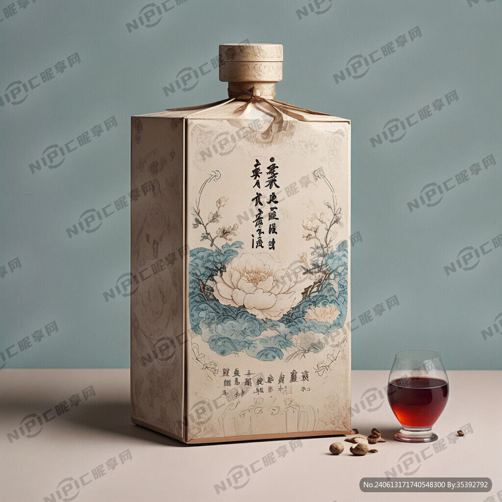 中国风 意境 酒盒包装