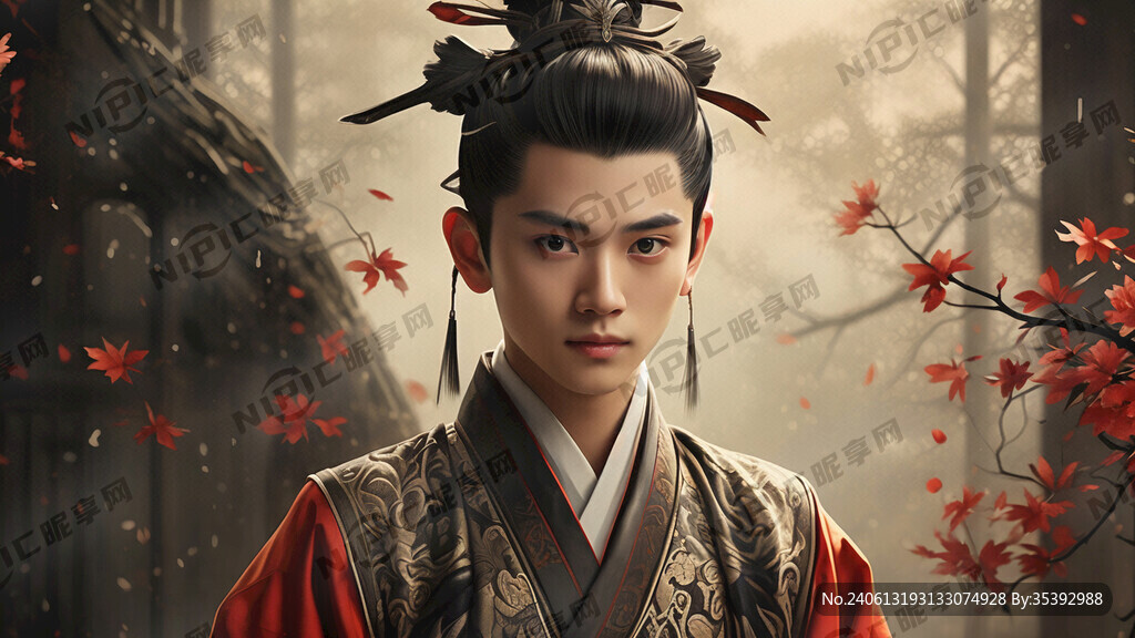 汉服男孩 正面照