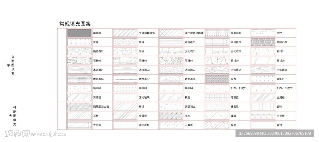 设计标准及填充图形