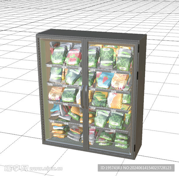 C4D模型 冰柜